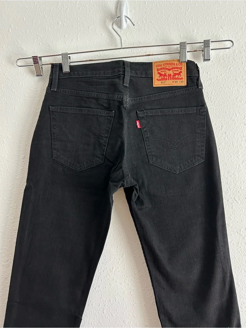 Levi's 511 Slim Jeans Men's Size 30x32 Black Denim Stretch Classic